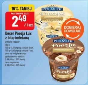 deser Poezja Lux z bitą śmietaną