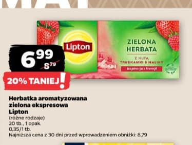 herbatka aromatyzowana zielona ekspresowa