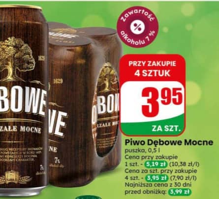 Dębowe piwo dojrzałe mocne 0.5l