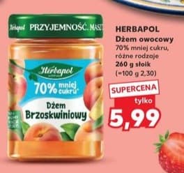 dżem owocowy 70% mniej cukru