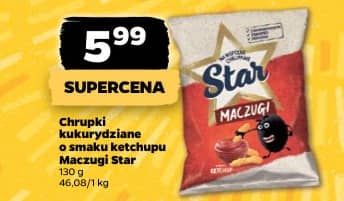 Star chrupki kukurydziane o smaku ketchupu Maczugi 130g