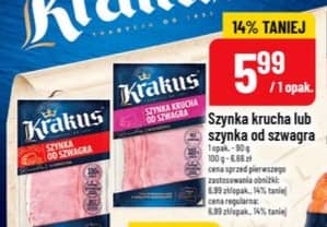 Krakus szynka krucha lub szynka od szwagra 90g