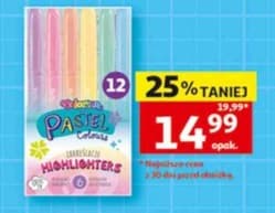 zakreślacze pastelowe