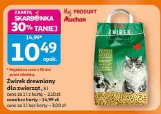 żwirek drewniany dla zwierząt