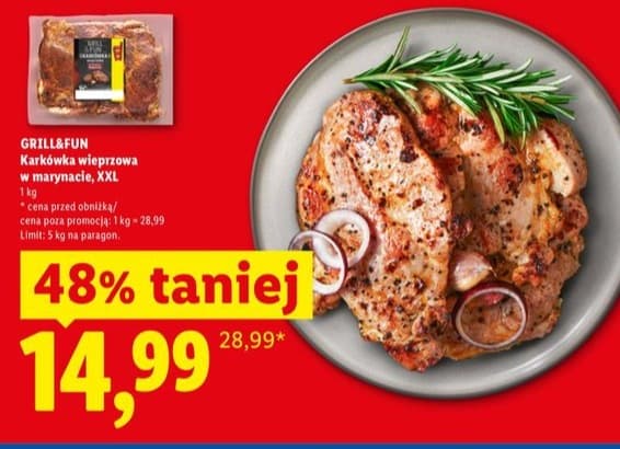 karkówka wieprzowa w marynacie XXL