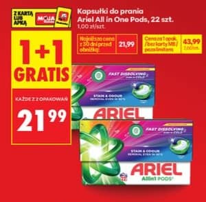 Ariel kapsułki do prania all in one pods 22szt.