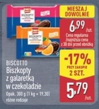 biszkopty z galaretką w czekoladzie