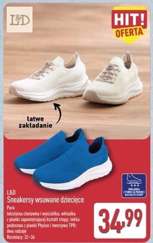 sneakersy wsuwane dziecięce