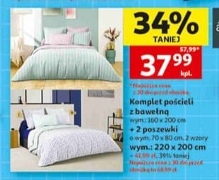 komplet pościeli z bawełną