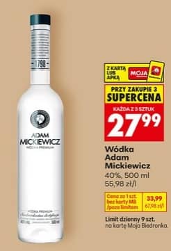Adam Mickiewicz wódka premium 500ml