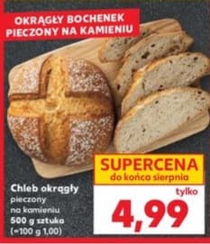 chleb okrągły pieczony na kamieniu