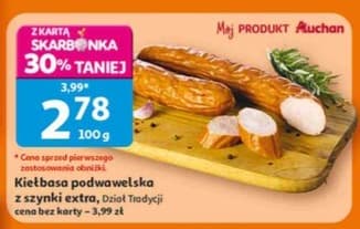 kiełbasa podwawelska z szynki extra