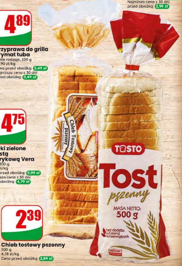 chleb tostowy pszenny
