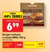 burger wołowy z sosem BBQ