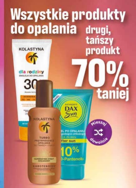 wszystkie produkty do opalania