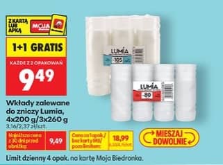 Lumia wkłady zalewane do zniczy 4x200g/3x260g
