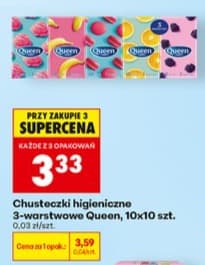 chusteczki higieniczne 3-warstwowe