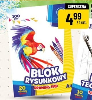 blok rysunkowy A4 biały
