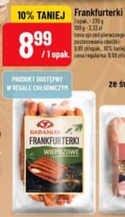 frankfurterki wieprzowe
