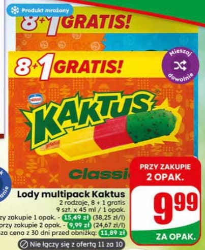 lody multipack Kaktus