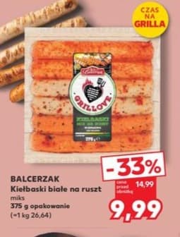 kiełbaski białe na ruszt