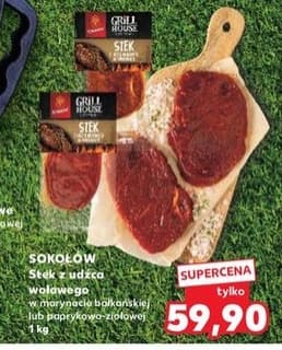 stek z udźca wołowego w marynacie