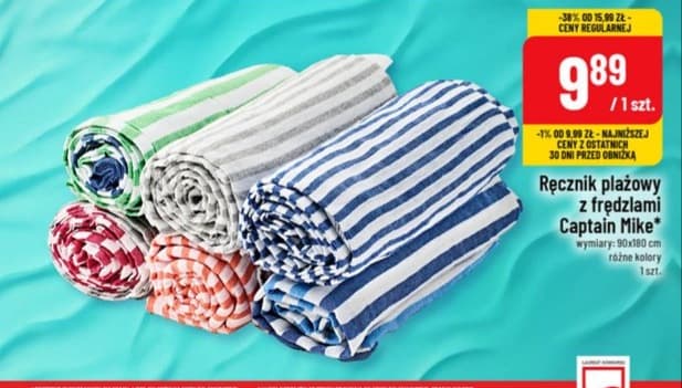 ręcznik plażowy z frędzlami