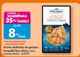 łosoś wędzony na gorąco, kawałki bez skóry