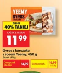 gyros z kurczaka z sosem