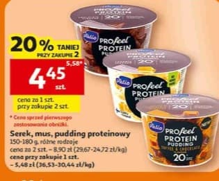serek, mus, pudding proteinowy