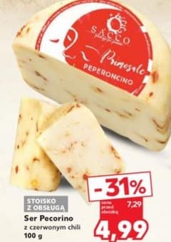 ser pecorino z czerwonym chili