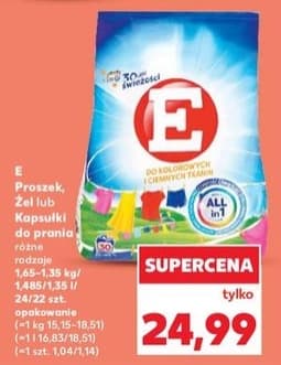 proszek żel lub kapsułki do prania różne rodzaje