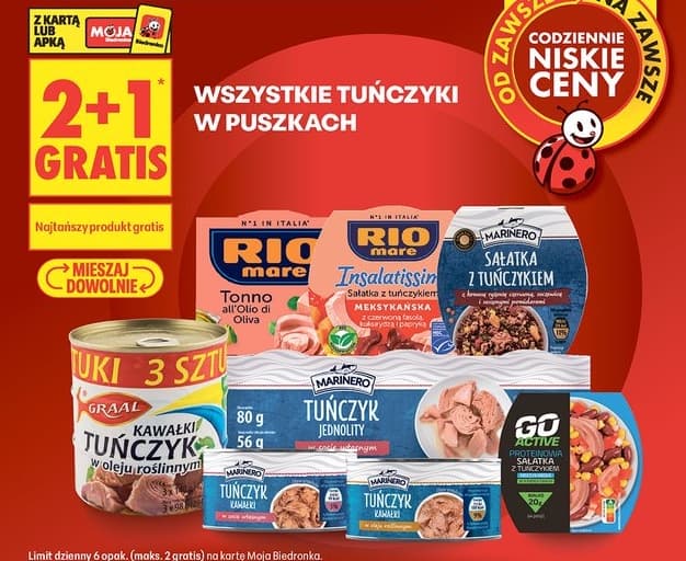 Wszystkie tuńczyki w puszkach