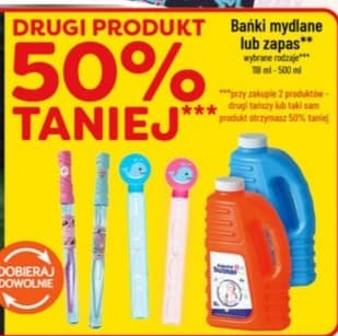 bańki mydlane lub zapas