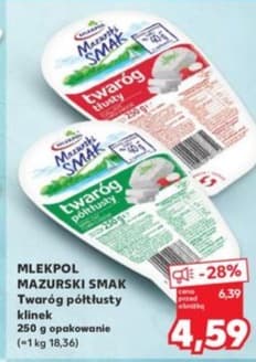 twaróg półtłusty klinek