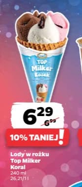 lody w rożku Top Milker