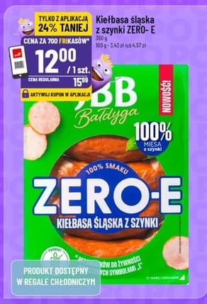 kiełbasa śląska z szynki ZERO-E