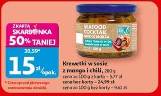 Krewetki w sosie z mango i chili