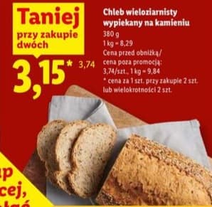 chleb wieloziarnisty wypiekany na kamieniu