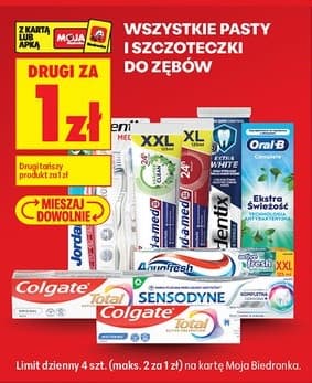wszystkie szczoteczki i pasty do zębów