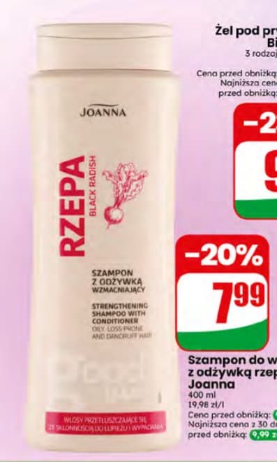 szampon do włosów z odżywką rzepa