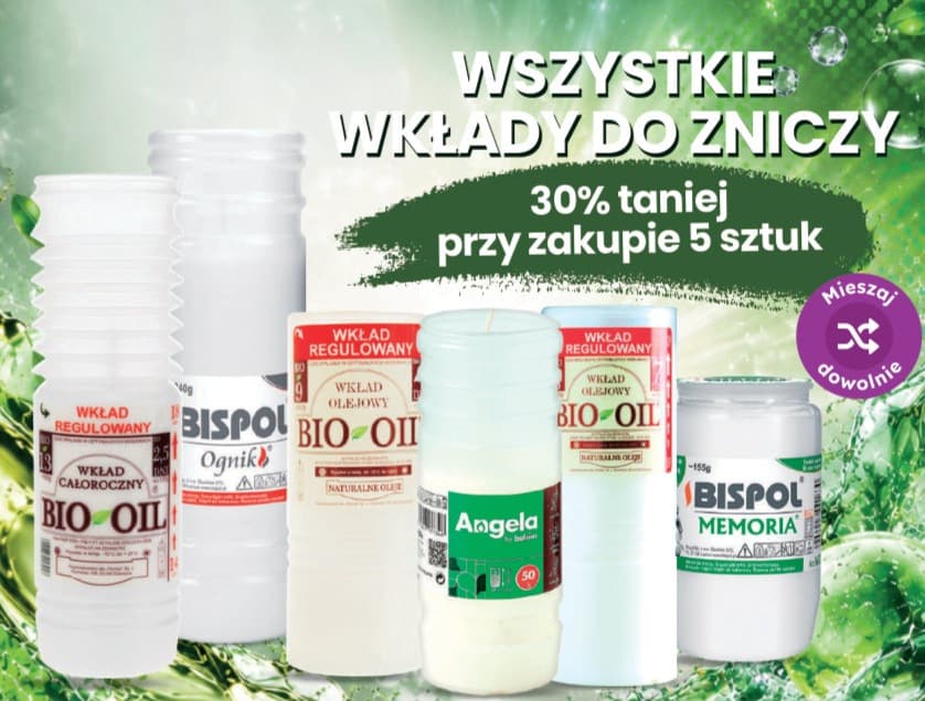 Wszystkie wkłady do zniczy