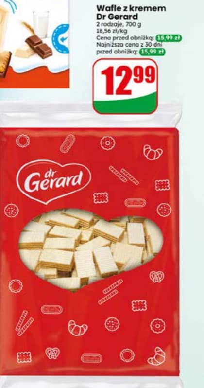 Dr Gerard wafle z kremem 700g