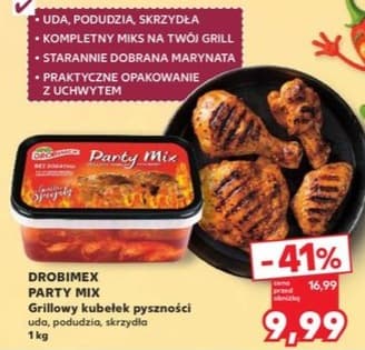 party Mix grillowy kubeczek uda, podudzia, skrzydła