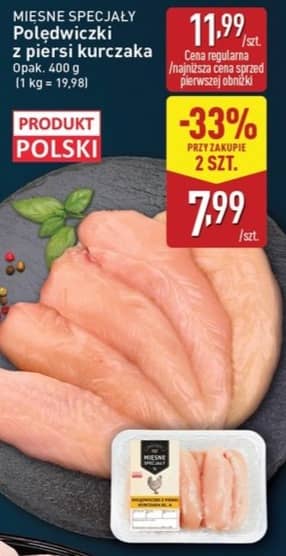 Mięsne Specjały polędwiczki z piersi kurczaka 400g
