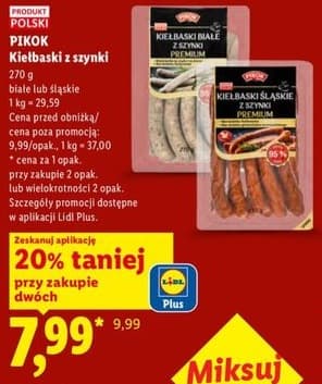 kiełbaski z szynki