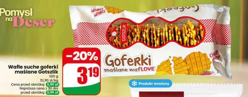 wafle suche goferki maślane