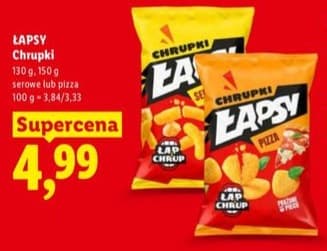 chrupki serowe lub pizza