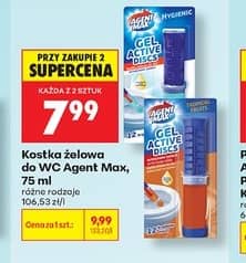 Agent Max kostka żelowa do WC Active Discs 75ml