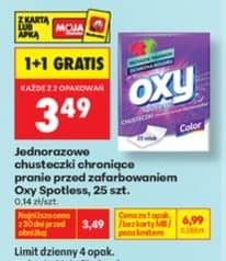 Oxy Spotless jednorazowe chusteczki chroniące pranie przed zafarbowaniem 25szt.